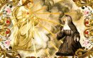 Pan Jezus objawia się św. Małgorzacie Marii Alacoque - haft